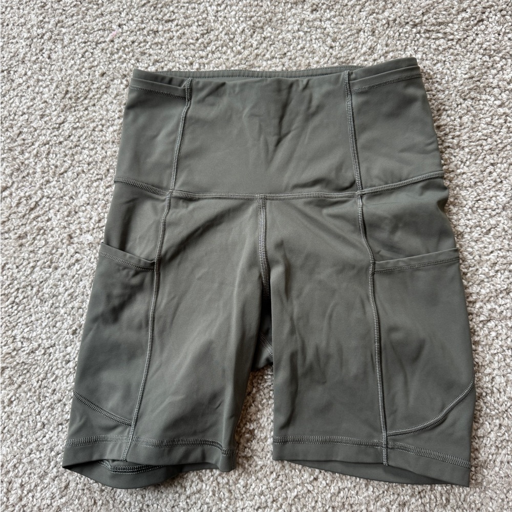 Lululemon Athletica fast and free 6” high waist Bike Shorts